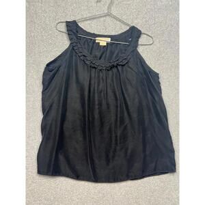 Michael Kors Silk Satin Blouse Tank Top Womens Size 10 Simple Minimalist Basic